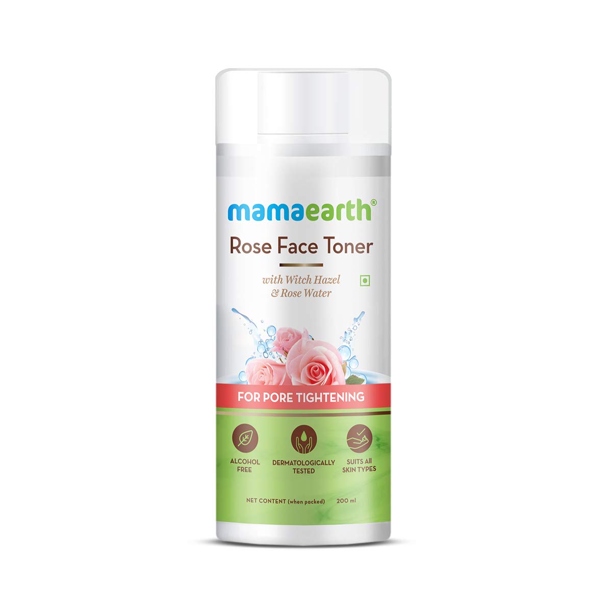 Mamaearth Rose Water Face Toner with Witch Hazel & Rose Water for Pore Tightening - 200ml