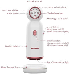 MLAY T10 Home Permanent Ice Sapphire Hair Removal Device,Painless Hair Remover For Women And Men,5 Energy Levels,Epilator For Facial Armpit Leg Arm Bikini Line Body