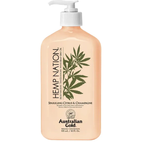 Australian Gold Hemp Nation Sparkling Citrus and Champagne Tan Extender Lotion 535ml