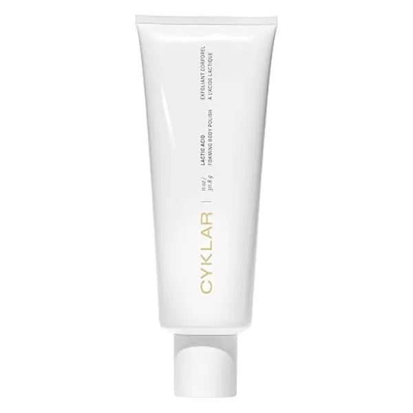 CYKLAR Lactic Acid Body Polish Chemical Exfoliator with AHAs & Volcanic Pumice Added Glycerin for Skin Hydration Fragrance Free, 11 fl oz