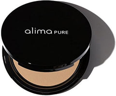 Alima Pure Pressed Foundation with Rosehip Antioxidant Complex - Pressed Powder- Mineral Powder Foundation (0.31oz/ 9.0 g) | Chestnut
