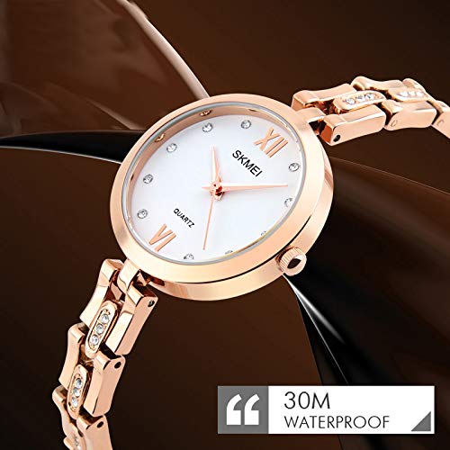 Skmei Casual Watch For Women Analog Stainless Steel - 1225 - Gold