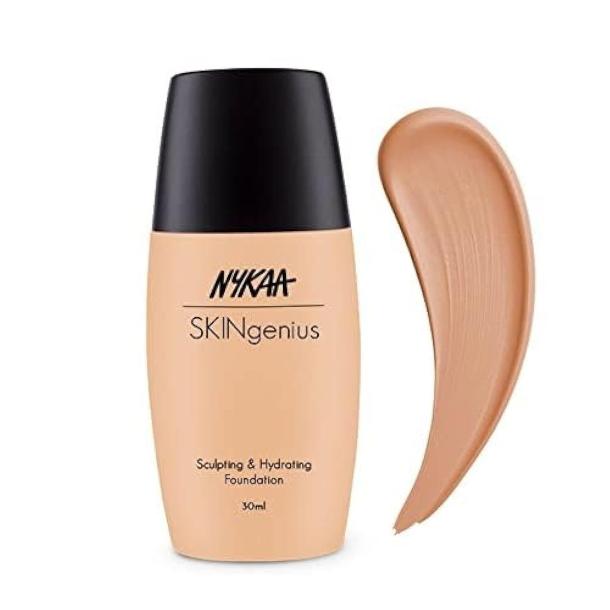 Nykaa Skin Genius Dewy Sculpting Hydrating Foundation - Nude, Full Coverage for Dry Skin - True Tan - 04 (30 ml)