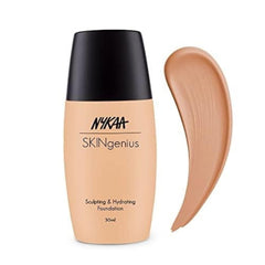 Nykaa Skin Genius Dewy Sculpting Hydrating Foundation - Nude, Full Coverage for Dry Skin - True Tan - 04 (30 ml)