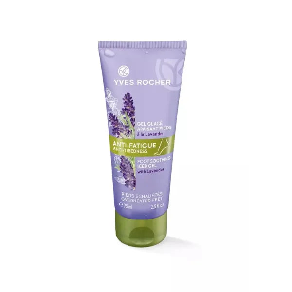 Yves Rocher Lavender-Infused Foot Soothing Iced Gel Moisturizing Feet All Skin Types Women Men - 75 ml /2.5 fl.oz