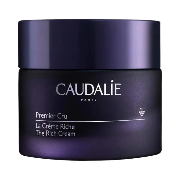 Caudalie Premier Cru The Rich Cream, Skin Barrier Repairing Rich Moisturizer with Ceramides, Refillable - 50 mL