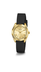 GUESS P GLD CS/SUN CHAMP DL/BLK SMTH SILICONE STRP