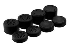 eWINNER 8pcs Anti-Slip Silicone Grip Thumb Compatible with Steam Deck Playstation 5 PS5/PS4 Xbox 360/Xbox One/Switch Pro Controller Joystick Grips Caps Cover Analog Stick(Black)