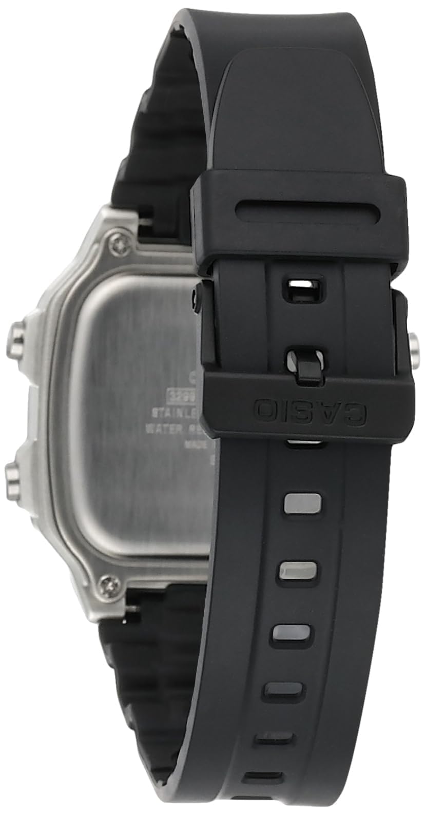 Casio Men's Digital Dial Stainless Steel Band Watch Black/Grey/Silver