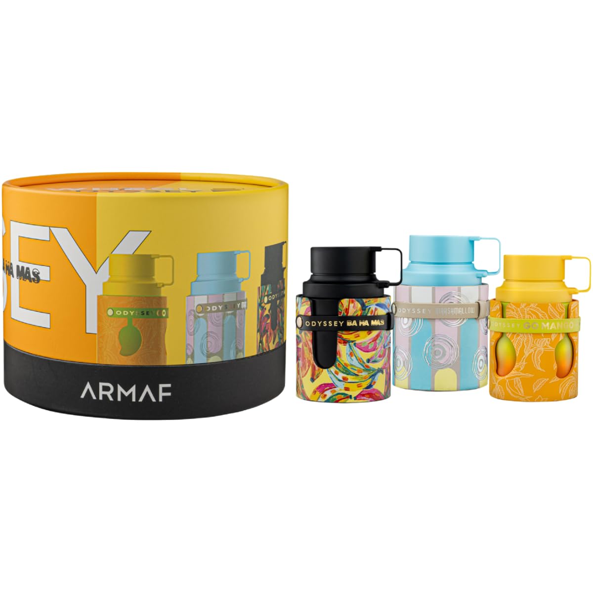 Armaf Wheel Of Odyssey Tropical Discovery Eau De Parfum Gift Set For Unisex 30ML | Sweet Marshmallow + Go Mango + BA Ha Mas | Perfumes For Men & Women | Gourmand, Fruity, Aquatic Fragrance Sets