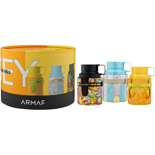Armaf Wheel Of Odyssey Tropical Discovery Eau De Parfum Gift Set For Unisex 30ML | Sweet Marshmallow + Go Mango + BA Ha Mas | Perfumes For Men & Women | Gourmand, Fruity, Aquatic Fragrance Sets