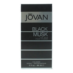 JOVAN Black Musk Eau De Cologne Spray For Men, 88 ml