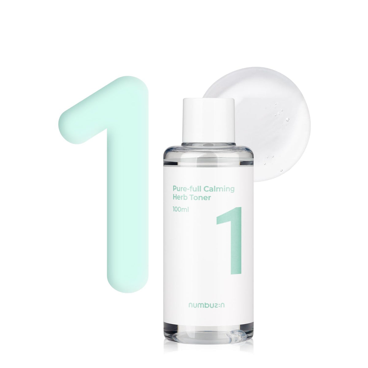 numbuzin No.1 Pure-Full Calming Herb Toner,	Calming and Hydrating Skin- 100ml