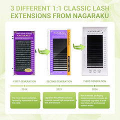 NAGARAKU Luxury Collected Classic Individual Eyelashes (C - 0.07-12mm)