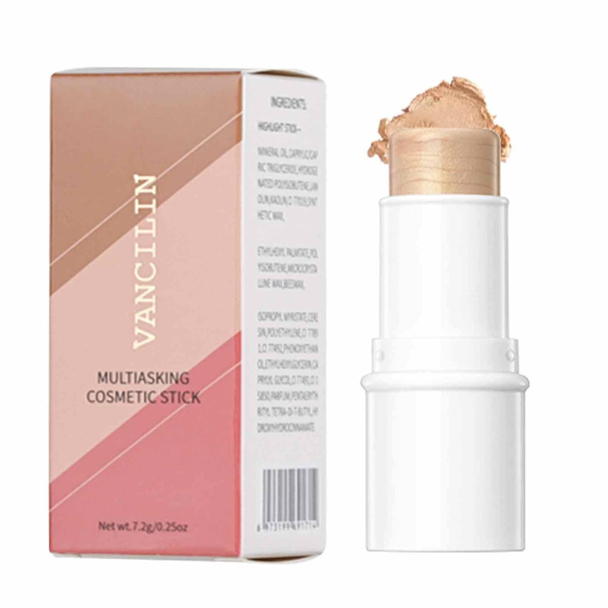 Multi Stick, Multifunctional Bronzer Pen, Face Stick Lip And Cheek Stick Moist Lips Cream Blush Professional Makeup for Perfect Look