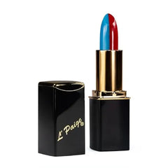 L'Paige L17  CARDINAL RED/BLUE Split Stick Lipstick  Aloe Vera Based, Long-lasting, Moisturizing