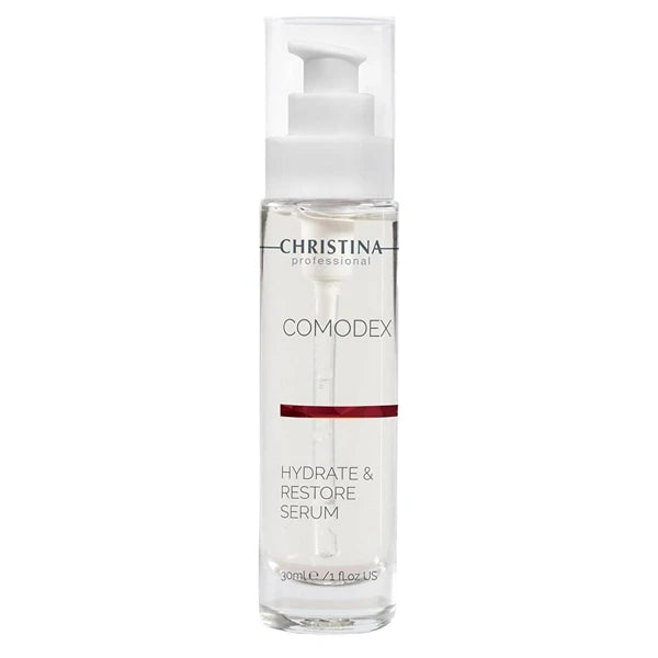 Christina Comodex Hydrate & Restore Serum 30ml – Hyaluronic Acid Facial Serum for Dehydrated, Oily & Combination Skin – Pore Minimizing & Rejuvenating Treatment