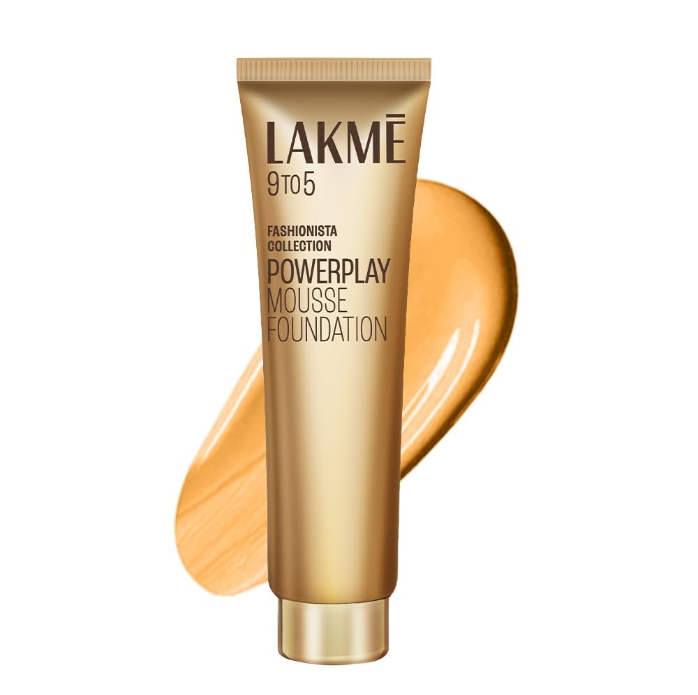 Lakme Weightless 9 to 5 Foundation, Creamy Beige - Vanilla, 25g