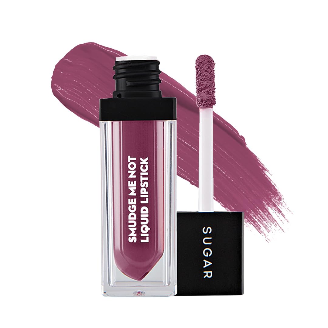 Sugar Cosmetics Smudge Me Not Liquid Lipstick15 Blush Rush (Pale Pink)Intensely Pigmented Liquid Matte Finish, Longwearing Formula, Smudgeproof