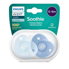 AVENT Philips SCF099/21 Soothie 0-6 Months, Double Pack, Green/Blue
