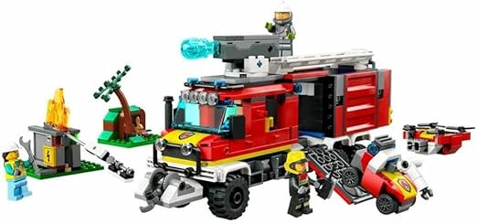 LEGO City Fire Command Unit 60374 Building Toy Set (502 Pieces)