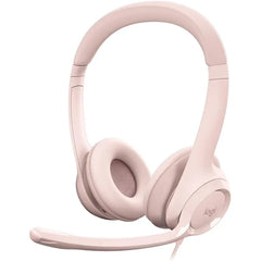 Logitech H390 USB Type Computer Wired Headset (981-001281)-ROSE