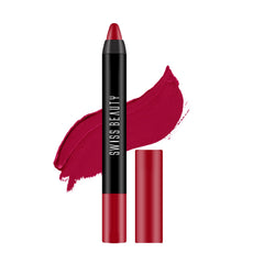 Swiss Beauty Non Transfer Matte Crayon Lipstick - (Pink Rose, 3.5g)