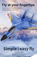 KIDSZILLA Remote Control Airplane 2.4 GHZ Glider Rc Plane, 2 CH Easy to Fly Remote Control Fighter Jet, Epp Foam Rc Aircraft with Automatic Balance Gyro for Kids/Adult-3