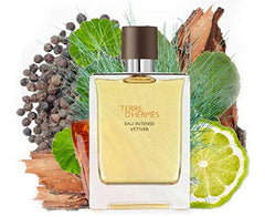 Terre D'Hermes by Hermes Eau Intense Vetiver For Men - 100 ml, Packaging May Vary