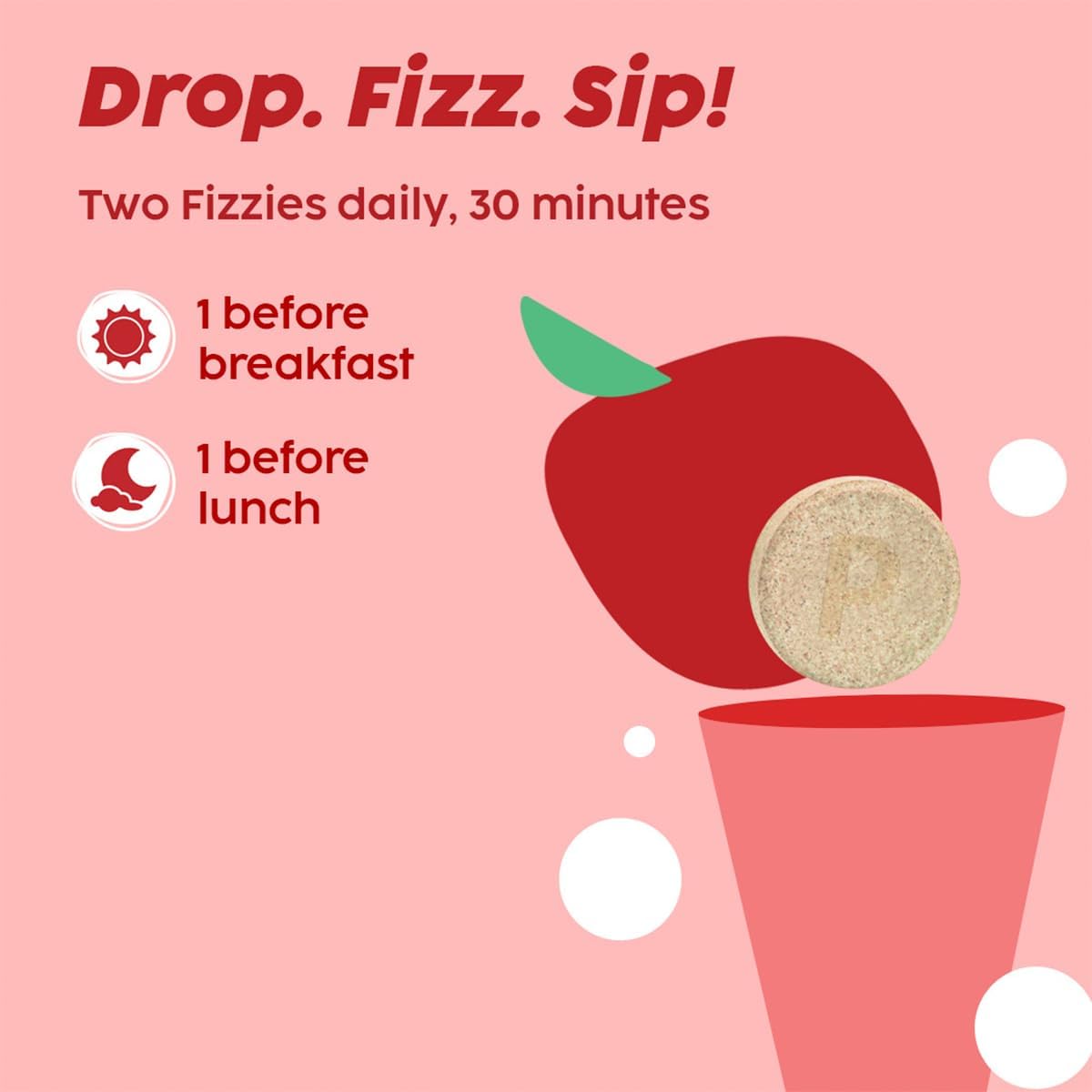 PLIX - THE PLANT FIX L-Carnitine ACV Effervescent Tablets Helps To Turn Fat Into Energy | 15 Tablets, Pack Of 4 | With Apple & Cinnamon | Supports Fat Burn | Weight Loss Drink for Women, Men