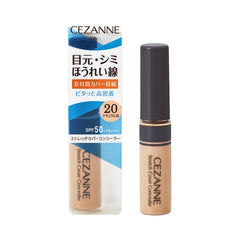 Cezanne Stretch Cover, Concealer 20, Natural Type, 0.3 oz (8.0 g), High Density Adhesion, High Cover, Eyes, Spinach Line, Pores, Bear, Waterproof
