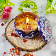 Unzip a WONDER ONE Scented candles Gift set for Women | Aromatherapy Soy Wax Portable Travel Tin Candles with Stress Relief | Pack of 4| Perfect for Birthday, Weddings and Yoga ,