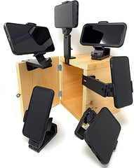 Mirfa, Universal Airplane in Flight Phone Mount. Handsfree Phone Holder for Desk with Multi-Directional Dual 360 Degree Rotation. Pocket Size Travel Essential Accessory for Flying.