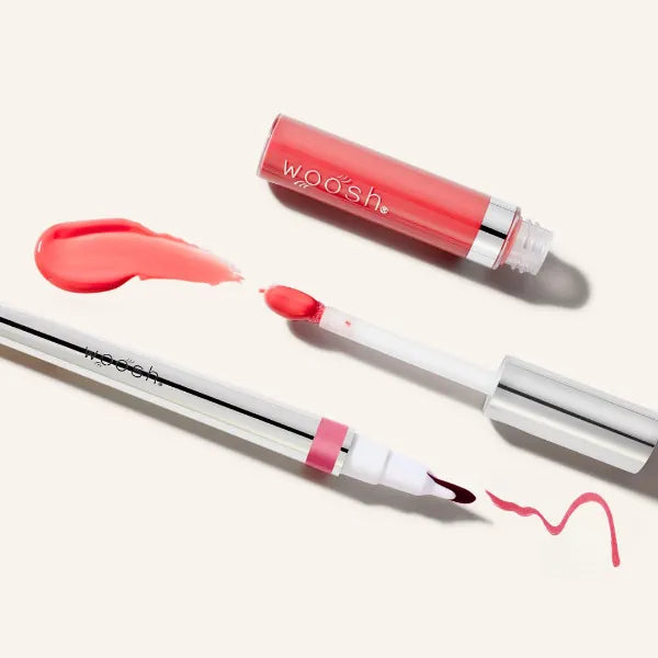 Woosh Beauty Lip Sitch | Devoted Duo | Spin-On Lip Gloss & Monogamous Lip Stain