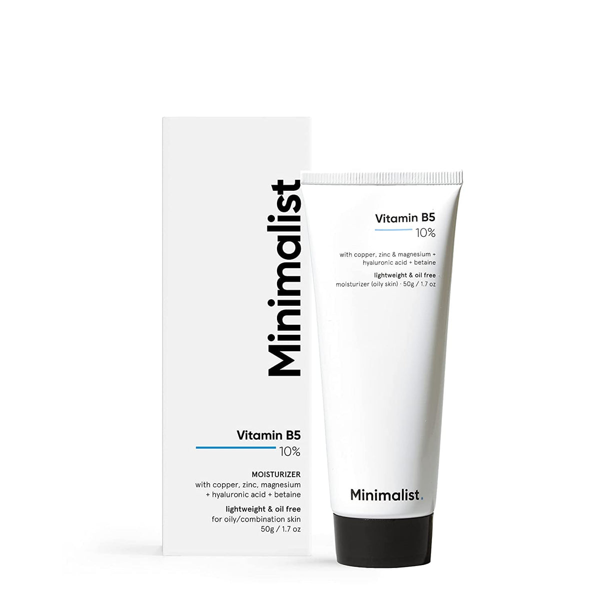 Minimalist 10% Vitamin B5 Gel Face Moisturizer For Oily Skin | Oil-free | Fast Absorbing | Non sticky | Fragrance Free | 50 g