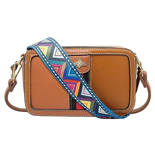 Beatfull Designer Bee Purse Fashion Crossbody Bags with Pearl for Women Pu Leather Shoulder Clutch Handbags - Apicot