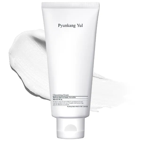 Pyunkang Yul Cleansing Foam - Korean Facial Wash for All Skin Types - Zero-irritation Face Washer extracted from Coconut - Moisturized Skin & Creating Moisture Barrier after Cleansing - 5.1 Fl Oz