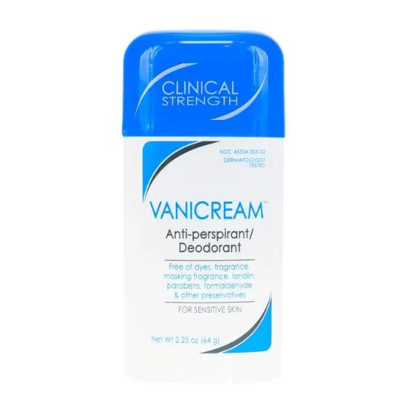 Vanicream 2 Value Pack Anti-Perspirant Deodorant Clinical Strength Sensitive Skin 2.25 Ounces