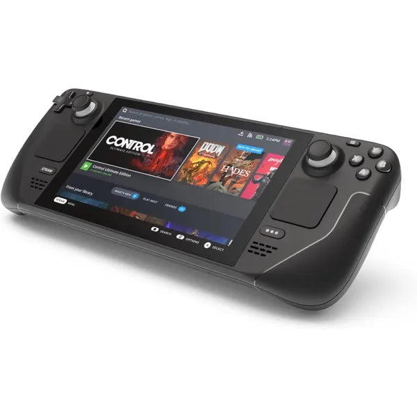 Valve Steam Deck LCD Handheld Gaming Console with Adapter - Black