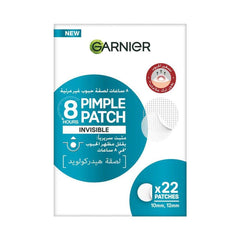 Garnier SkinActive Invisible Pimple Patch for Zits Cover, Fast Clear 8 Hours, Spot Stickers for face, (22 Patches), Invisible Under Makeup, with Hydrocolloid, in 2 sizes, made in Korea