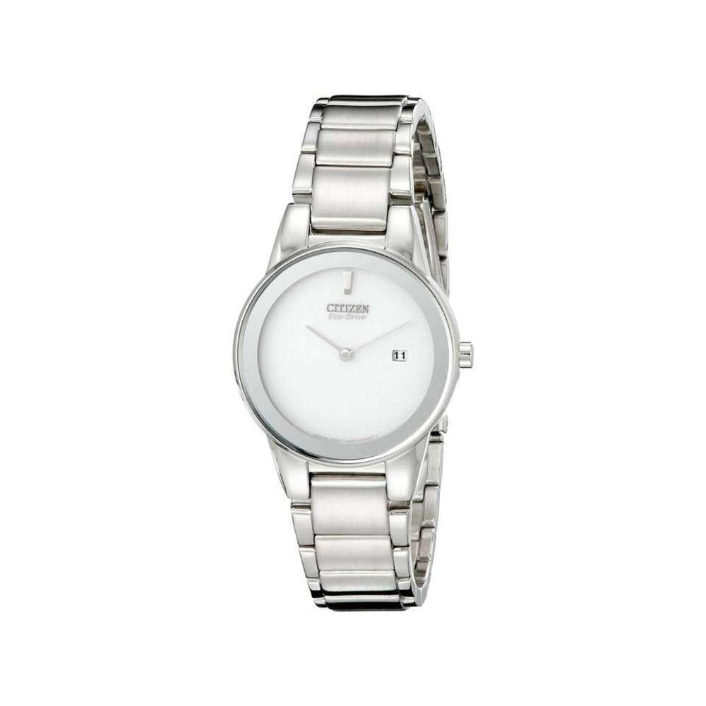 Citizen Womens Solar Powered Watch, Analog Display And Stainless Steel Strap - Ga1050-51A
