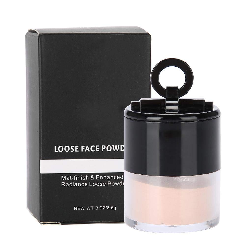 Professional Loose Face Powder, Translucent Loose Powder Oil Control Whitening Makeup Powder for Setting or Foundation, Lightweight, Long Lasting(FT02)