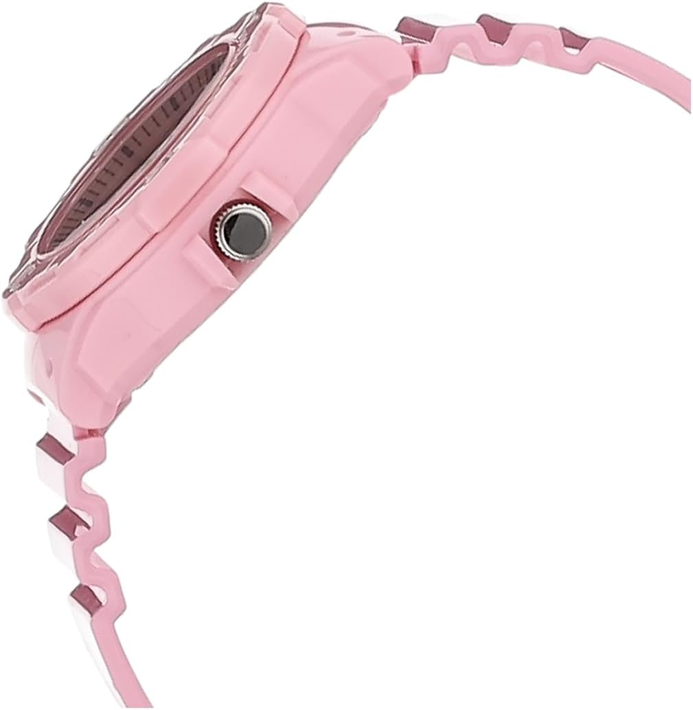 Casio Womens Quartz Watch, Analog Display and Resin Strap Pink