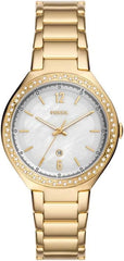 Fossil Ashtyn Three-Hand Date Gold-Tone Stainless Steel Watch - BQ3842