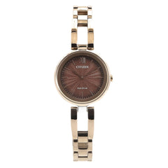 Citizen Eco-Drive Brown Dial Ladies Watch EM0809-83X