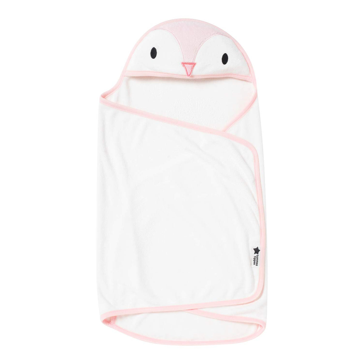 Tommee Tippee Splashtime Newborn Swaddle Dry Towel 0-6m, Penny the Penguin