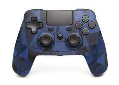 snakebyte GAMEPAD 4S - blue camo - wireless bluetooth Controller for PlayStation 4 / PS4 Slim / Pro, analog dual joysticks, PC compatible (Windows 7/8/10), 3.5mm headphone jack, touchpad
