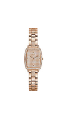 GUESS Women's 25mm Watch - Gold Tone Bracelet Champagne Dial Gold Tone Case