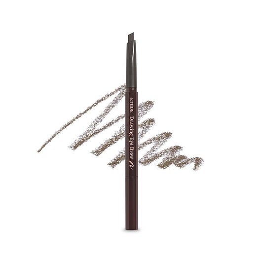 Etude Drawing Eyebrow Pencil, Improves the durability of eyebrow color with a natural finish - #2 Gray Brown
