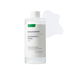 EQQUALBERRY Swimming Pool Toner Korean Toner for Daily Exfoliating & Deep Hydration with Natural Enzyme Protease & Hyaluronic Acid, For Sensitive Skin, 10.14 Fl Oz (300ml)